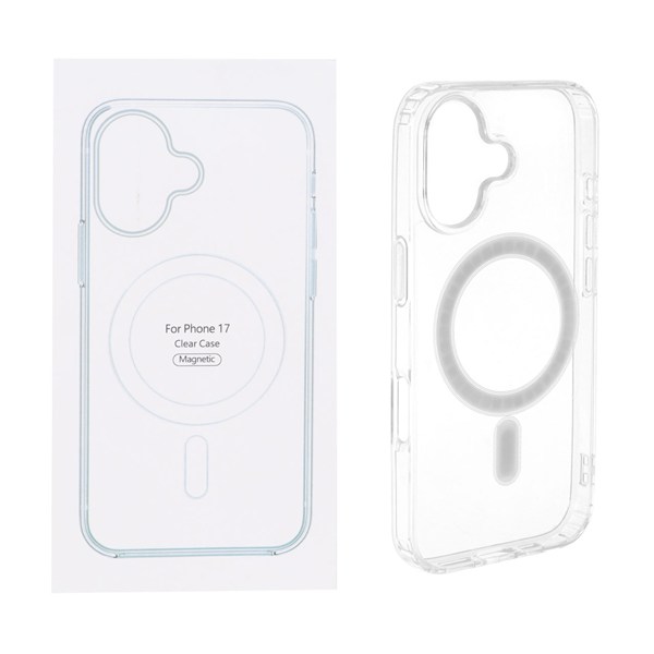 قاب شفاف Apple iPhone 17 با قابلیت شارژ MagSafe (پک دار)