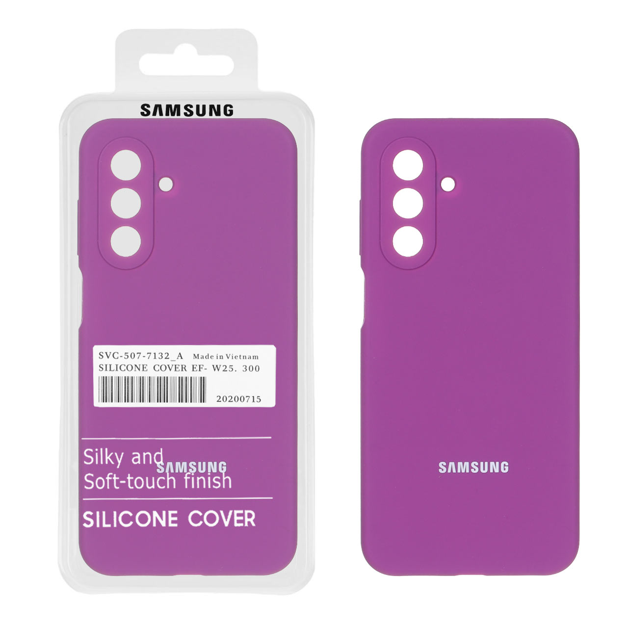 قاب سیلیکونی پاک کنی اورجینال درجه یک Samsung Galaxy A17 / A26 - ارغوانی کد 1 (پک دار)
