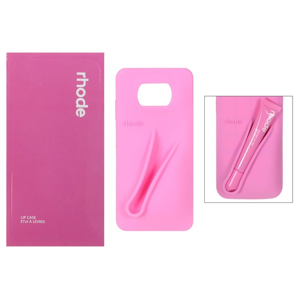 قاب سیلیکونی پاک کنی اورجینال rhode با ست لیپ گلاس Xiaomi Poco X3 / Poco X3 Pro / Poco X3 NFC - صورتی (پک دار)