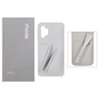 قاب سیلیکونی پاک کنی اورجینال rhode با ست لیپ گلاس Samsung Galaxy A13 4G / A13 5G / A04s / M13 4G / M23 / F13 - طوسی (پک دار)