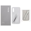 قاب سیلیکونی پاک کنی اورجینال rhode با ست لیپ گلاس Samsung Galaxy A50 / A50s / A30s - طوسی (پک دار)