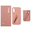 قاب سیلیکونی پاک کنی اورجینال rhode با ست لیپ گلاس Samsung Galaxy A50 / A50s / A30s - کرم نارنجی (پک دار)