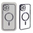 قاب اورجینال الکترواستاتیک Magsafe لنز گلس دار Apple iPhone 12 Pro Max - مشکی (پک دار)