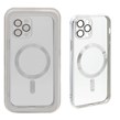 قاب اورجینال الکترواستاتیک Magsafe لنز گلس دار Apple iPhone 12 Pro - نقره ای (پک دار)