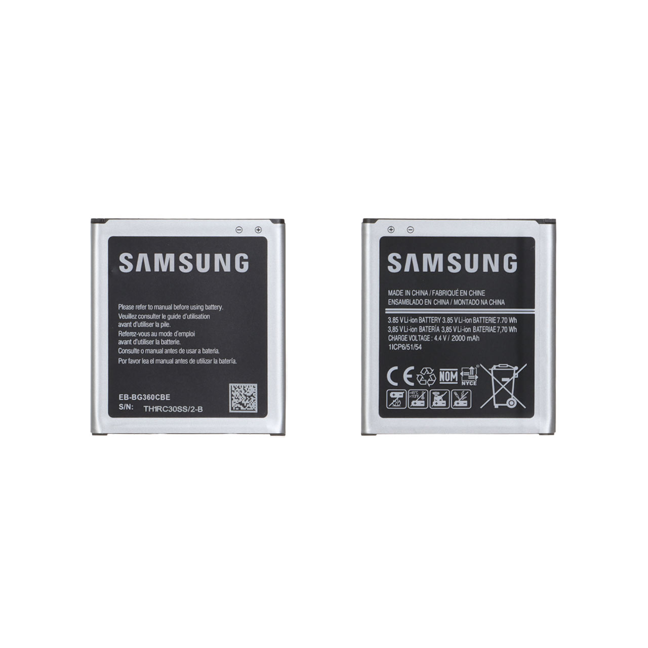 باتری موبایل Samsung مدل G360 / J2 / J200 با ظرفیت 2000mAh (گارانتی شش ماهه M2)