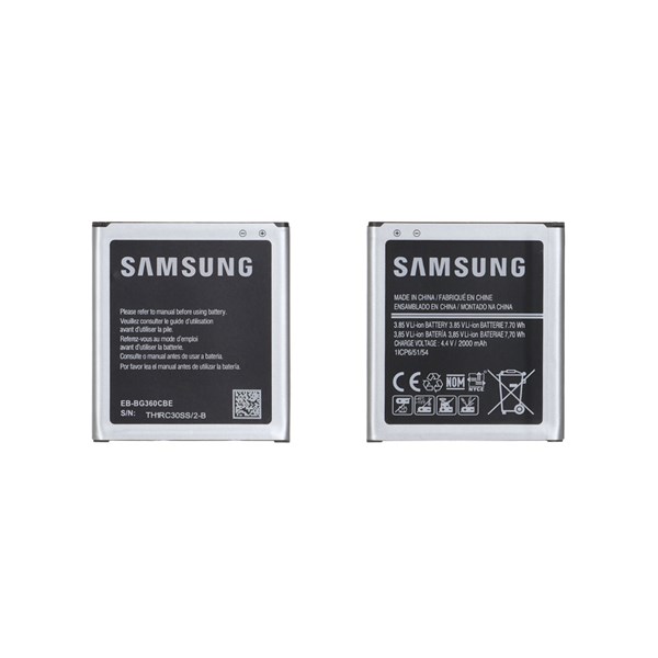 باتری موبایل Samsung مدل G360 / J2 / J200 با ظرفیت 2000mAh (گارانتی شش ماهه M2)