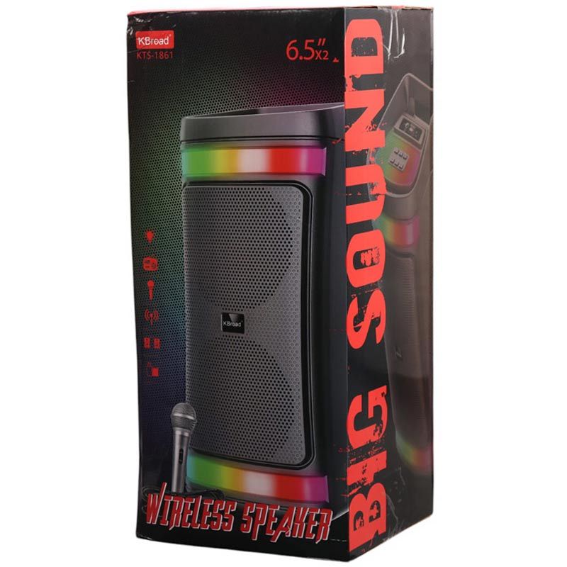 اسپیکر بلوتوثی کی برود KTS-1861 + میکروفون