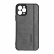 قاب طرح چرم RYOURK مدل Apple iPhone 11 pro - خاکستری