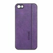 قاب طرح چرم RYOURK مدل Apple iPhone 5 / iPhone 5S - بنفش