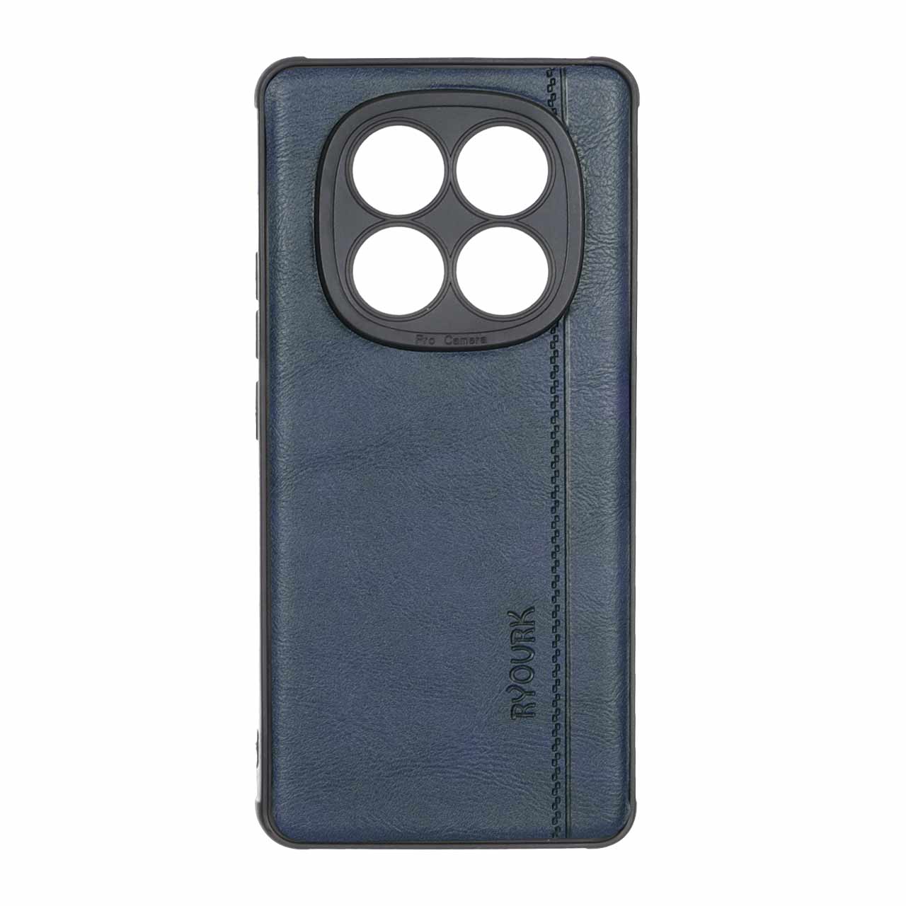 قاب طرح چرم RYOURK مدل Xiaomi Redmi Note 14 Pro 4G - سرمه ای
