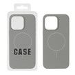 قاب سیلیکونی پاک کنی اورجینال درجه یک MagsafeApple iPhone 14 Pro Max - طوسی (پک دار)