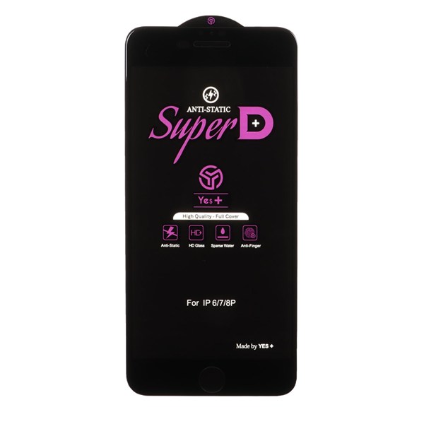 محافظ صفحه نمایش شیشه ای Super D Anti Static Yes Plus مدل Apple iPhone 6 Plus / 6S Plus / 7 Plus / 8 Plus