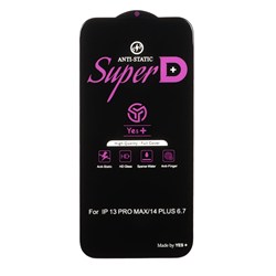 محافظ صفحه نمایش شیشه ای Super D Anti Static Yes Plus مدل Apple iPhone 13 Pro Max / iPhone 14 Plus