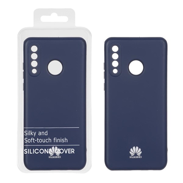 قاب نیو سیلیکون محافظ لنزدار RFF مدل Huawei P30 Lite - سرمه ای (پک دار)
