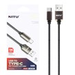 کابل شارژ فست Nitu Type-C مدل NC360 - مشکی (گارانتی 18 ماه تعویض نیکان همراه)