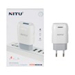 شارژر دیواری فست تک پورت Nitu مدل NT133 - سفید (گارانتی 12 ماه تعویض نیکان همراه)