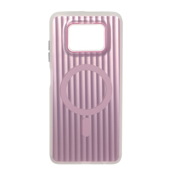 قاب کرکره ای Funnyrich طرح مگ سیف دور مات Xiaomi Poco X3 / Poco X3 Pro / Poco X3 NFC - صورتی