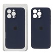 قاب سیلیکونی پاک کنی محافظ لنزدار اورجینال Apple iPhone 16 Pro Max - سرمه ای تیره (پک دار) - NTC