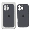 قاب سیلیکونی پاک کنی محافظ لنزدار اورجینال Apple iPhone 16 Pro Max - خاکستری (پک دار) - NTC