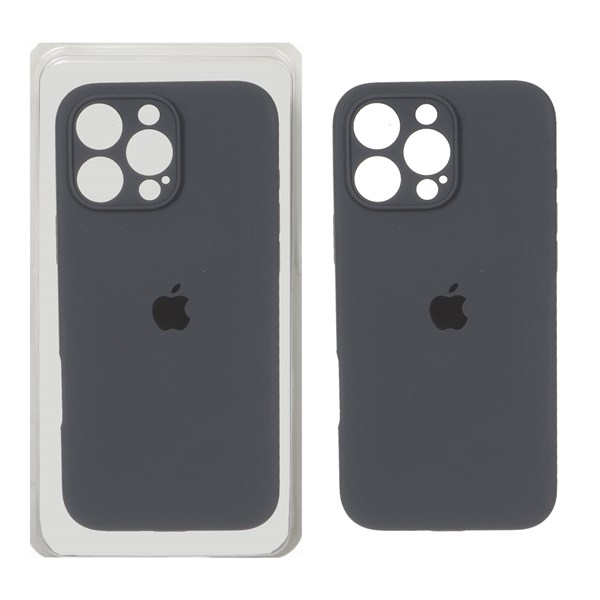 قاب سیلیکونی پاک کنی محافظ لنزدار اورجینال Apple iPhone 16 Pro Max - خاکستری (پک دار) - NTC