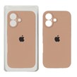 قاب سیلیکونی پاک کنی محافظ لنزدار اورجینال Apple iPhone 16 - صحرایی (پک دار) - NTC