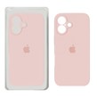 قاب سیلیکونی پاک کنی محافظ لنزدار اورجینال Apple iPhone 16 - صورتی چرک (پک دار) - NTC