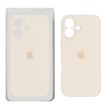 قاب سیلیکونی پاک کنی محافظ لنزدار اورجینال Apple iPhone 16 - کرم (پک دار) - NTC