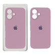 قاب سیلیکونی پاک کنی محافظ لنزدار اورجینال Apple iPhone 16 - بنفش کدر (پک دار) - NTC