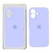 قاب سیلیکونی پاک کنی محافظ لنزدار اورجینال Apple iPhone 16 - بنفش روشن (پک دار) - NTC