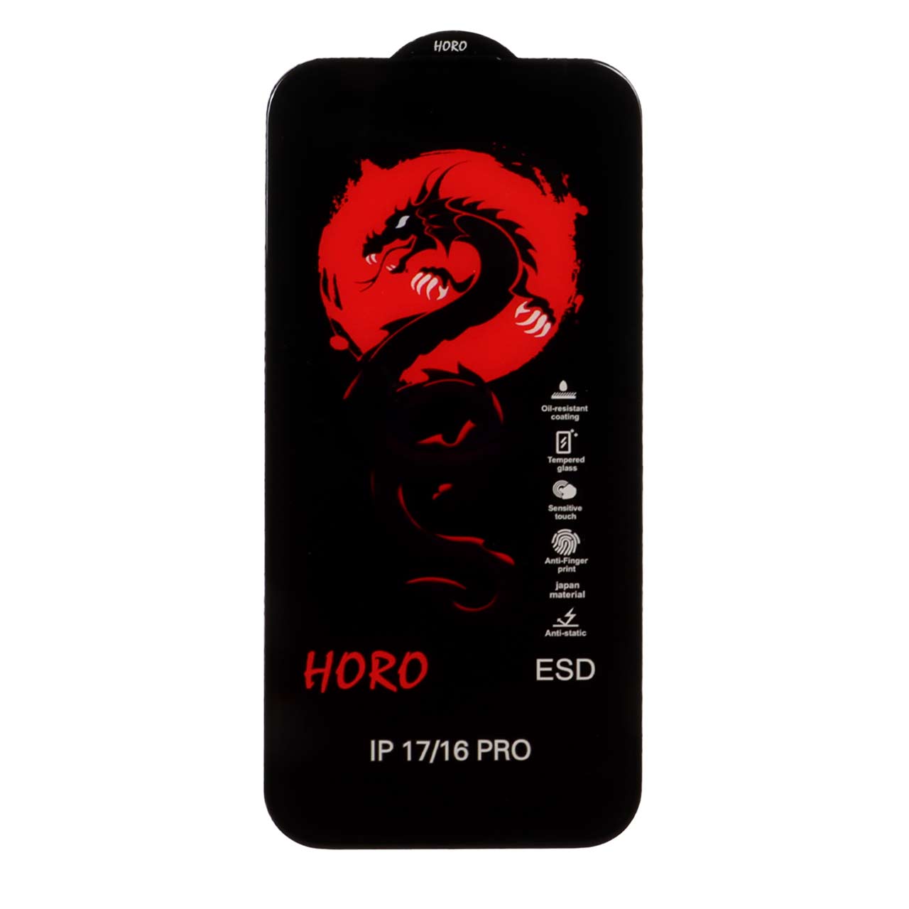 محافظ صفحه نمایش شیشه ای Full Cover ESD Horo مدل Apple iPhone 17