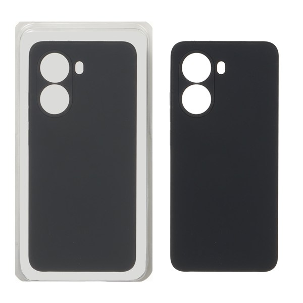 قاب سیلیکونی پاک کنی محافظ لنزدار اورجینال Xiaomi Poco X7 Pro - مشکی (پک دار)