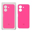 قاب سیلیکونی پاک کنی محافظ لنزدار اورجینال Xiaomi Redmi 13C / Poco C65 - صورتی فانتزی (پک دار)