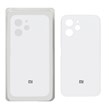 قاب سیلیکونی پاک کنی محافظ لنزدار اورجینال Xiaomi Redmi 12 / Poco M6 Pro 5G - سفید (پک دار)