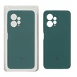قاب سیلیکونی پاک کنی محافظ لنزدار اورجینال Xiaomi Redmi Note 12 4G - سبز تیره (پک دار)