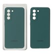 قاب سیلیکونی پاک کنی محافظ لنزدار اورجینال Samsung Galaxy S21 FE - سبز تیره (پک دار)