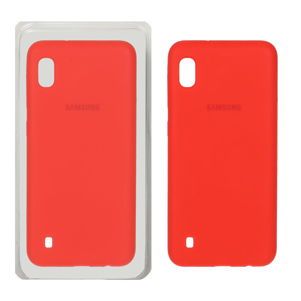 قاب سیلیکونی پاک کنی اورجینال Samsung Galaxy A10 / M10 - قرمز (پک دار)