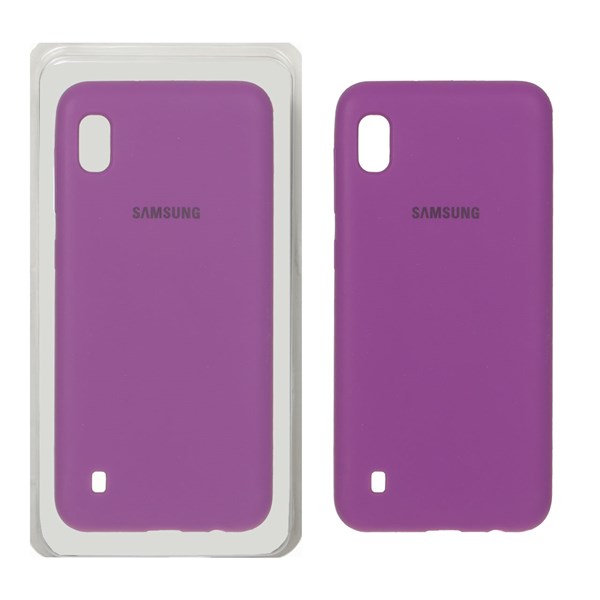 قاب سیلیکونی پاک کنی اورجینال Samsung Galaxy A10 / M10 - ارغوانی (پک دار)