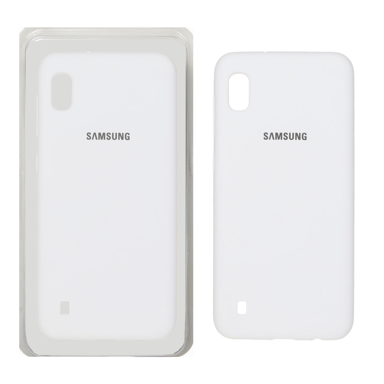 قاب سیلیکونی پاک کنی اورجینال Samsung Galaxy A10 / M10 - سفید (پک دار)