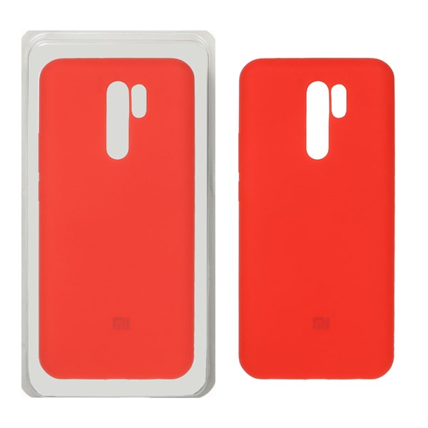 قاب سیلیکونی پاک کنی اورجینال Xiaomi Redmi 9 / Redmi 9 Prime / Poco M2 - قرمز (پک دار)