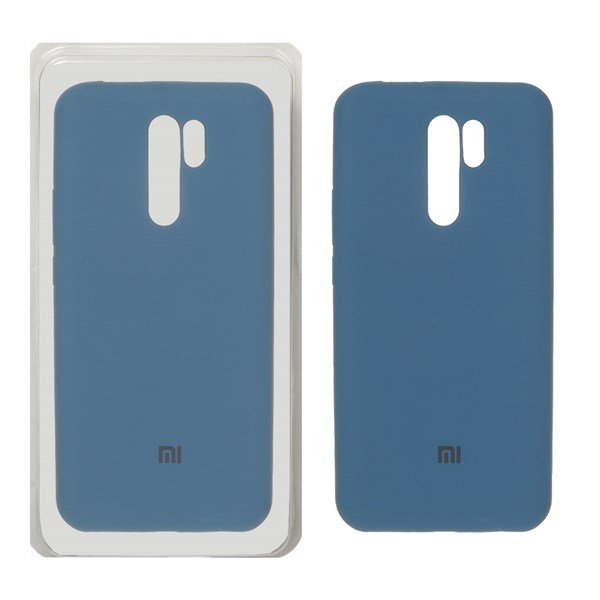 قاب سیلیکونی پاک کنی اورجینال Xiaomi Redmi 9 / Redmi 9 Prime / Poco M2 - آبی تیره (پک دار)