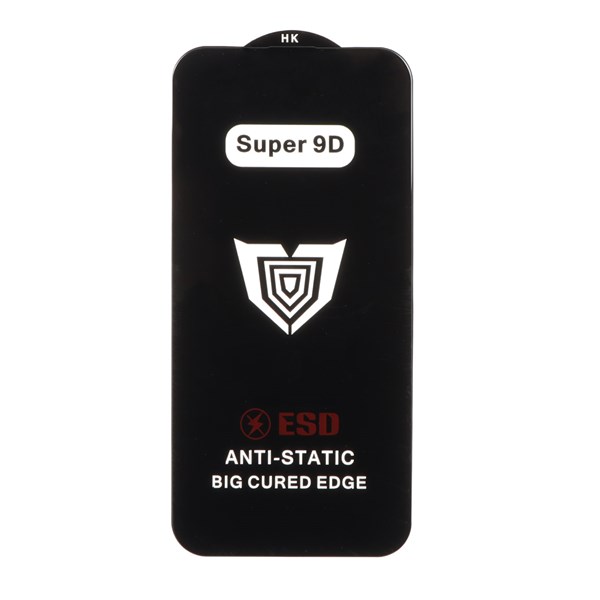 محافظ صفحه نمایش شیشه ای Full Cover ESD Anti Static - Super 9D مدل Apple iPhone 14 pro max (بدون پک)