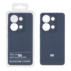 قاب سیلیکونی پاک کنی اورجینال درجه یک Xiaomi Redmi Note 14S / Note 13 Pro 4G / Poco M6 Pro 4G - سرمه ای تیره (پک دار) - NTC