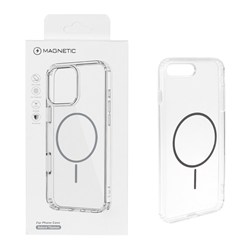 قاب اورجینال Magnetic دور ژله ای MagSafe مدل Apple iPhone 7 Plus / iPhone 8 Plus - خاکستری (پک دار)