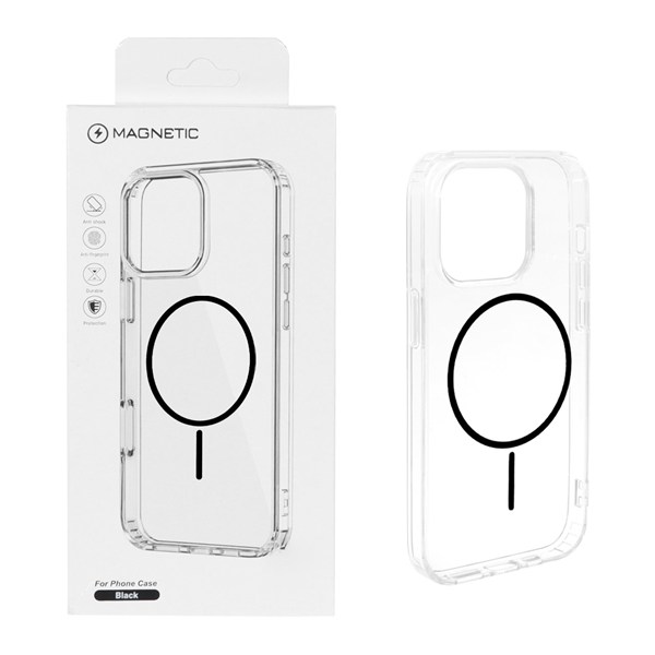 قاب اورجینال Magnetic دور ژله ای MagSafe مدل Apple iPhone 14 Pro - مشکی (پک دار)