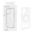 قاب اورجینال Magnetic دور ژله ای MagSafe مدل Samsung Galaxy S22 Ultra - سفید (پک دار)