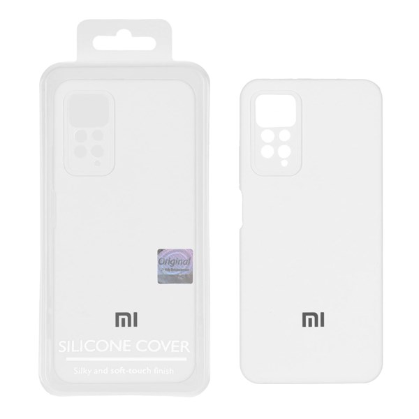 قاب سیلیکونی پاک کنی اورجینال Master Quality مدل Xiaomi Redmi Note 12 Pro 4G / Redmi Note 11 Pro - سفید (پک دار)