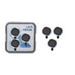 محافظ لنز رینگی اورجینال Lens Fixture شابلون دار Apple iPhone 17 Pro / iPhone 17 Pro Max - آبی (پک دار)