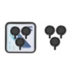 محافظ لنز رینگی اورجینال Lens Fixture شابلون دار Apple iPhone 15 Pro / iPhone 15 Pro Max - سرمه ای (پک دار)