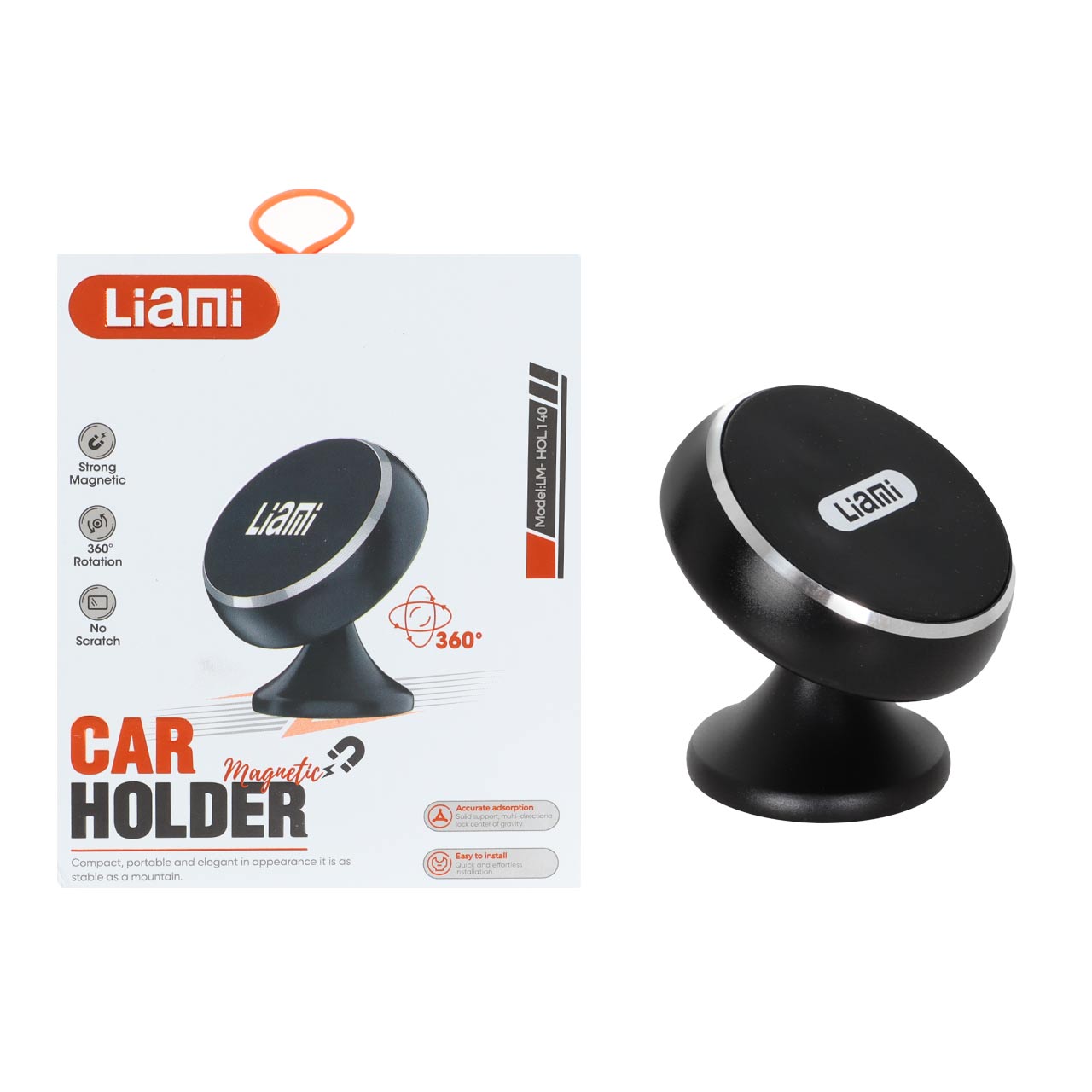 هولدر مگنتی گوشی موبایل Liami مدل LM-HOL140 - مشکی (گارانتی شش ماهه شرکتی)