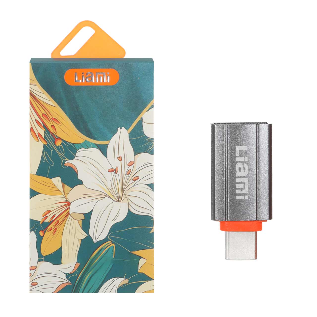 تبدیل Liami Type-C To USB مدل OTG-LM 160C - خاکستری (گارانتی شش ماهه شرکتی)